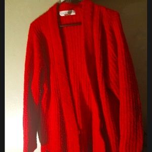 Joan Harper Red Cardigan